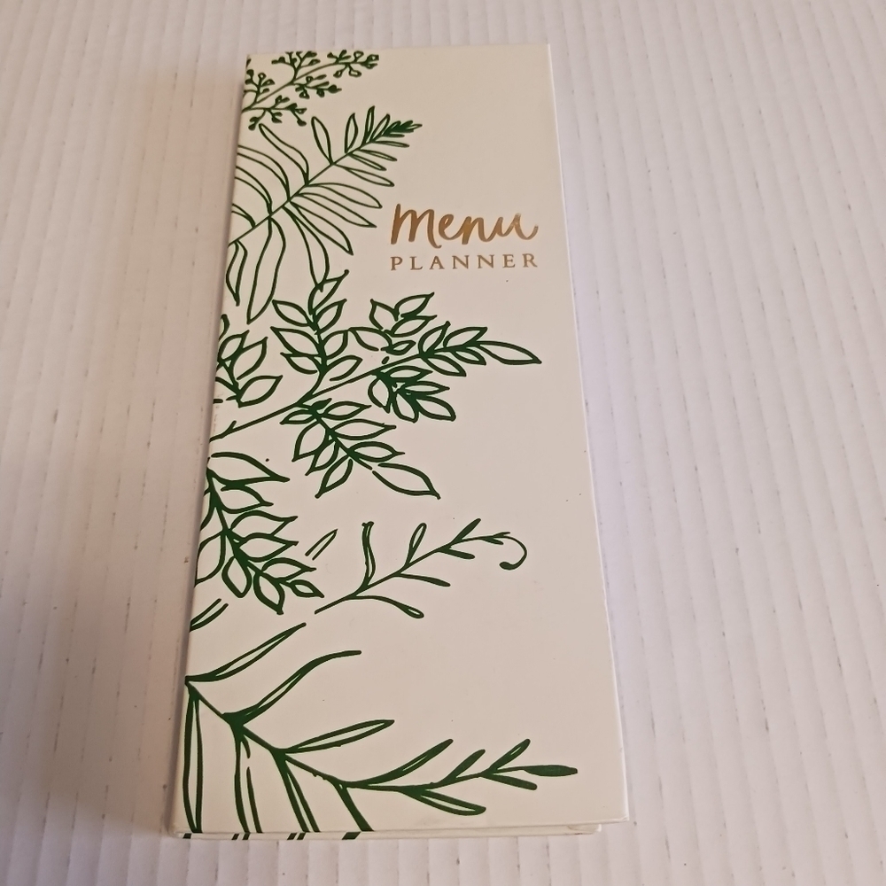 Menu/Grocery List planning notebook